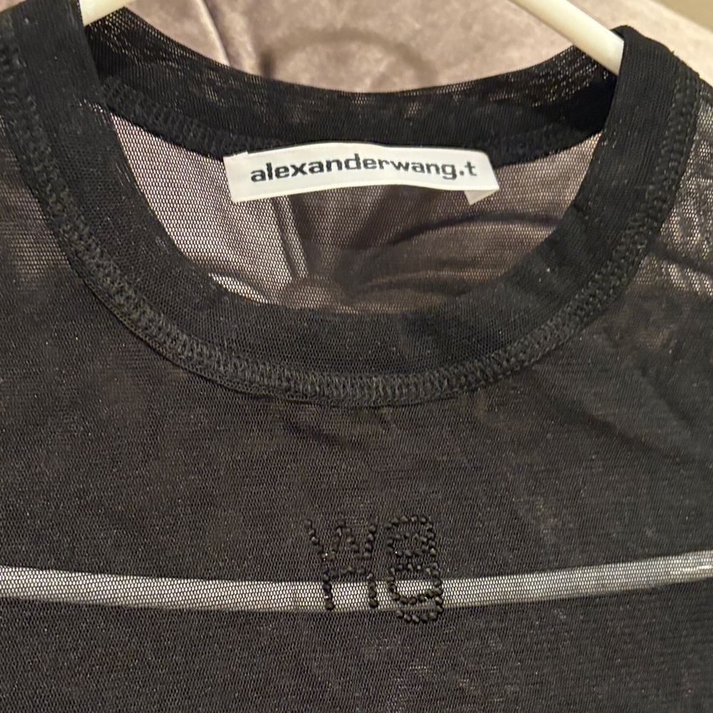 Alexander Wang Sheer Black long sleeve shirt